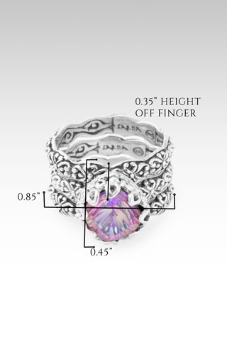Poised Ring II Set of 3™ in Rainbow Sherbet™ Mystic Quartz