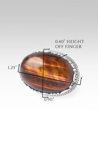 Nothing He Can't Do Ring™ in Chocolate Tiger's Eye 5