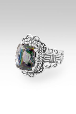 His Wonderful Works Ring™ in Green King™ Mystic Topaz 5