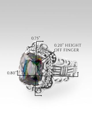 His Wonderful Works Ring™ in Green King™ Mystic Topaz 5