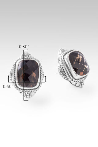 Worshipping In & Thru It Earrings™ in Smoky Quartz