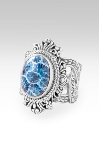 Walk In Wisdom Ring II™ in Navy Blue Indonesian Coral 5