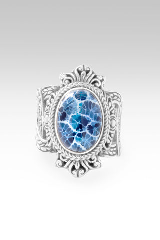 Walk In Wisdom Ring II™ in Navy Blue Indonesian Coral 5