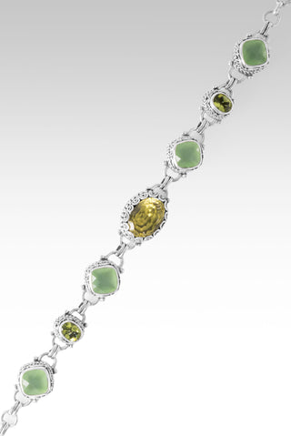 Plan Amidst Suffering Bracelet™ in Sunflower Citrine, Green Chalcedony & Peridot 7 - 7.75