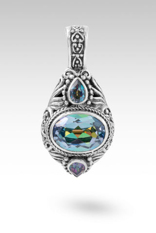 Strength Given Pendant™ in Endless Song™ Mystic Quartz & Unicorn Dreams™ Mystic Topaz Tree Of Life / Endless Song™ Mystic Quartz, Unicorn Dreams™ Mystic Topaz, D31 Magnet