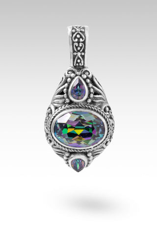 Strength Given Pendant™ in Richey Blue™ Mystic Quartz & Grandiose™ Mystic Quartz Tree Of Life / Richey Blue™ Mystic Quartz, Grandiose™ Mystic Quartz, D31 Magnet