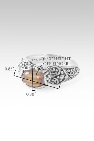 Worlds in His Hands Ring II™ in Copper & Gold Rutilated Quartz 5 / Tree Of Life / Copper & Gold Rutilated Quartz