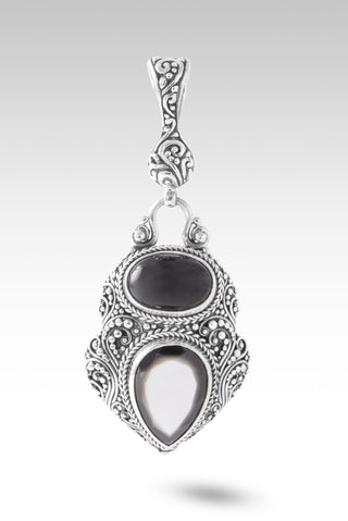Lord, I Need More Pendant™ in Black Mother of Pearl & Black Star Diopside