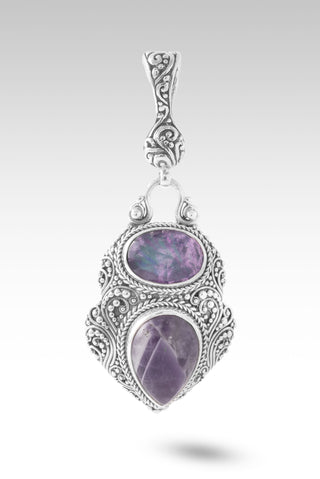 Lord, I Need More Pendant™ in Chevron Amethyst & African Amethyst Mother of Pearl Quartz