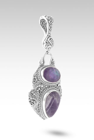 Lord, I Need More Pendant™ in Chevron Amethyst & African Amethyst Mother of Pearl Quartz