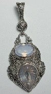 Lord, I Need More Pendant™ in Rose Quartz & Lavender Moon Quartz