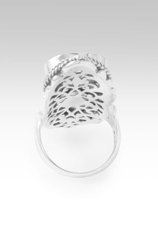 Lord, I Need U Ring™ in Black Mother of Pearl & Black Star Diopside 5