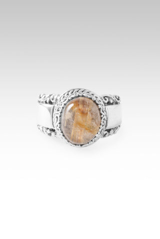 Worlds in His Hands Ring™ in Copper & Gold Rutilated Quartz 5 / Tree Of Life / Copper & Gold Rutilated Quartz
