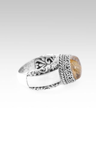 Worlds in His Hands Ring™ in Copper & Gold Rutilated Quartz 5 / Tree Of Life / Copper & Gold Rutilated Quartz