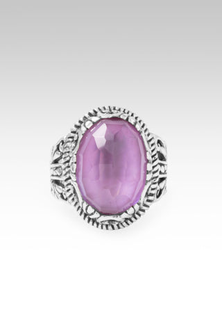 Song of Revival Ring™ in Purple Mother of Pearl Quartz 5 / Tree Of Life / Purple Mother Of Pearl Quartz Triplet