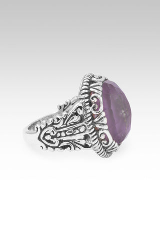 Song of Revival Ring™ in Purple Mother of Pearl Quartz 5 / Tree Of Life / Purple Mother Of Pearl Quartz Triplet