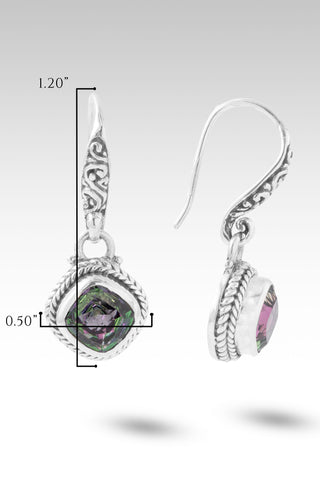 His Wonderful Works Earrings™ in Chrome Chameleon™ Mystic Quartz