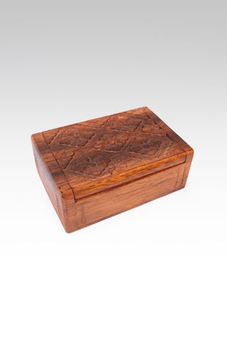 🎁 3" X 4" Carved Floral Wooden Box (100% off) - only found at SARDA™