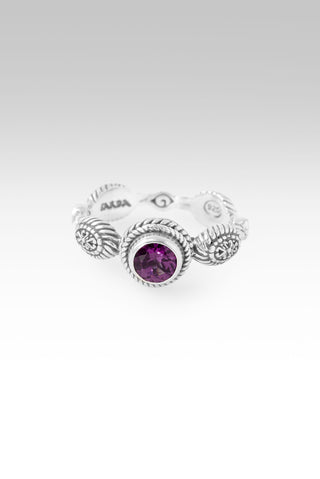 Strength, My Weakness Ring II™ in Purple Garnet 5