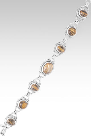 Worlds in His Hands Bracelet™ in Copper & Gold Rutilated Quartz 6.25 - 7 / Tree Of Life / Copper & Gold Rutilated Quartz