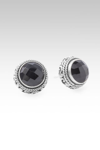 U Saved Me Earrings™ in Black Onyx