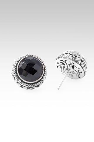 U Saved Me Earrings™ in Black Onyx
