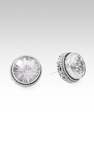 Love's Master Plan Stud Earrings™ in White Quartz