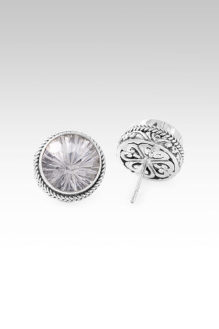 Love's Master Plan Stud Earrings™ in White Quartz