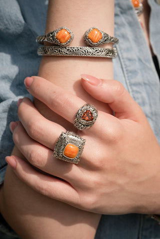 Watch What He Can Do Ring™ in Orange Spiny Oyster