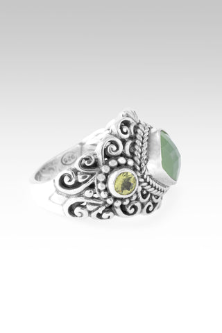 Plan Amidst Suffering Ring™ in Green Chalcedony & Peridot 5