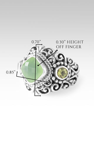 Plan Amidst Suffering Ring™ in Green Chalcedony & Peridot 5