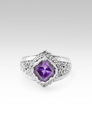Try, Try Again Ring™ in Plum Lab Created Sapphire