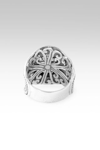 One Who Sees U Ring™ in Black Tourmalinted Quartz 5