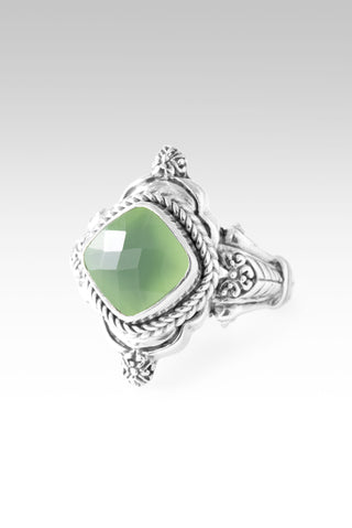 Plan Amidst Suffering Ring™ in Green Chalcedony 5