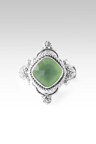 Plan Amidst Suffering Ring™ in Green Chalcedony 5