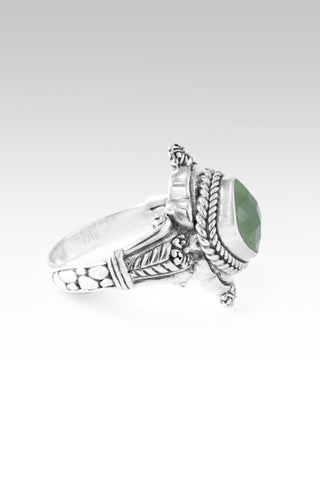 Plan Amidst Suffering Ring™ in Green Chalcedony 5