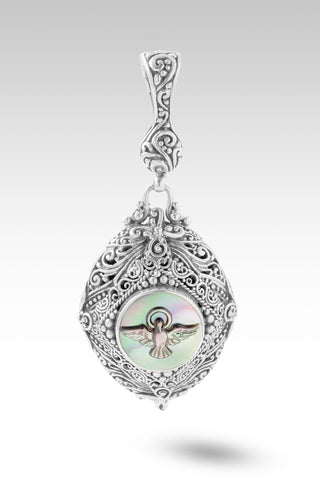 Lifted by His Word Pendant™ in Black Mother of Pearl