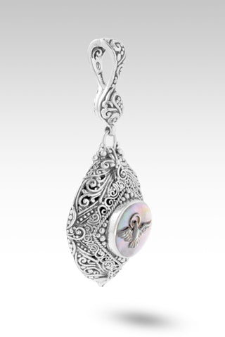 Lifted by His Word Pendant™ in Black Mother of Pearl