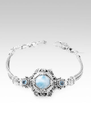 Trade Pain 4 Purpose Bracelet™ in Larimar & Swiss Blue Topaz 6.5 - 7.25
