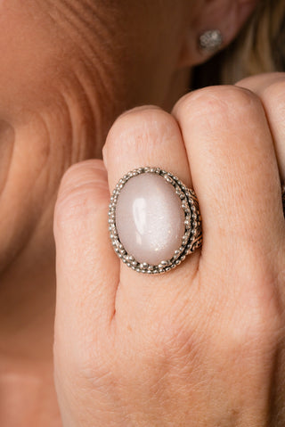 Nothing Stands Against Us Ring™ in Latte Moonstone