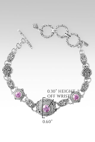 Mercy Will Follow Me Bracelet™ in Perfect Pink Moissanite 6.75 - 7.75