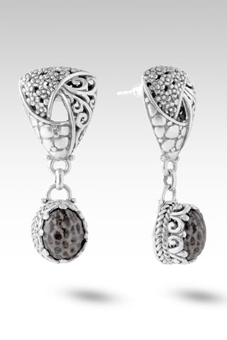 Power That's Greater Earrings™ in Black Coral