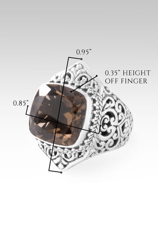 Perfect Love Ring IV™ in Smoky Quartz 5