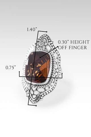 Believe and Receive Ring™ in Whiskey Quartz