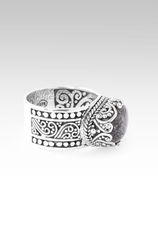 One Who Sees U Ring II™ in Black Tourmalinated Quartz 5