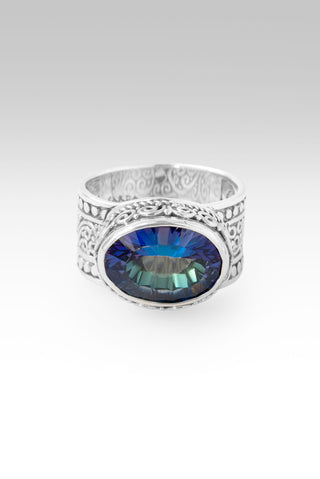 Hello Opportunity, Goodbye Negativity Ring™ in Odyssey Universe™ Mystic Quartz