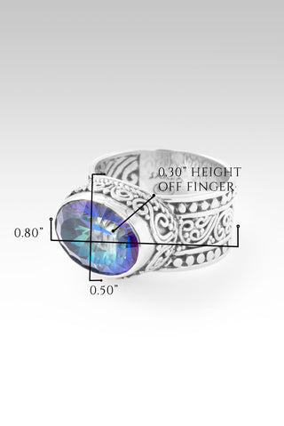 Hello Opportunity, Goodbye Negativity Ring™ in Odyssey Universe™ Mystic Quartz