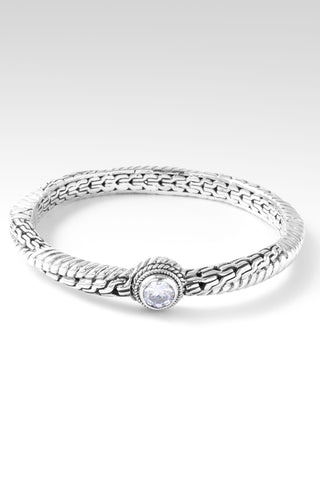 Trust the Journey Bangle II™ in Moissanite Chainlink / 6.5 / Moissanite GH/VVS
