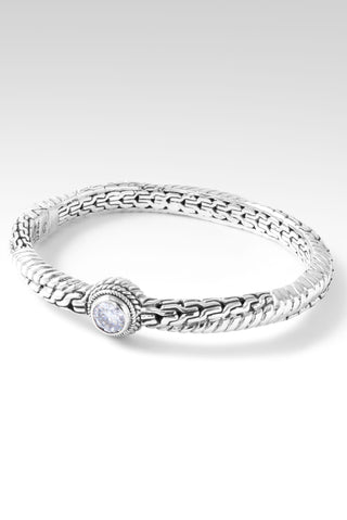 Trust the Journey Bangle II™ in Moissanite Chainlink / 6.5 / Moissanite GH/VVS