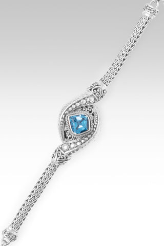 Trade Pain 4 Purpose Bracelet™ in Swiss Blue Topaz 6.5 - 7.25